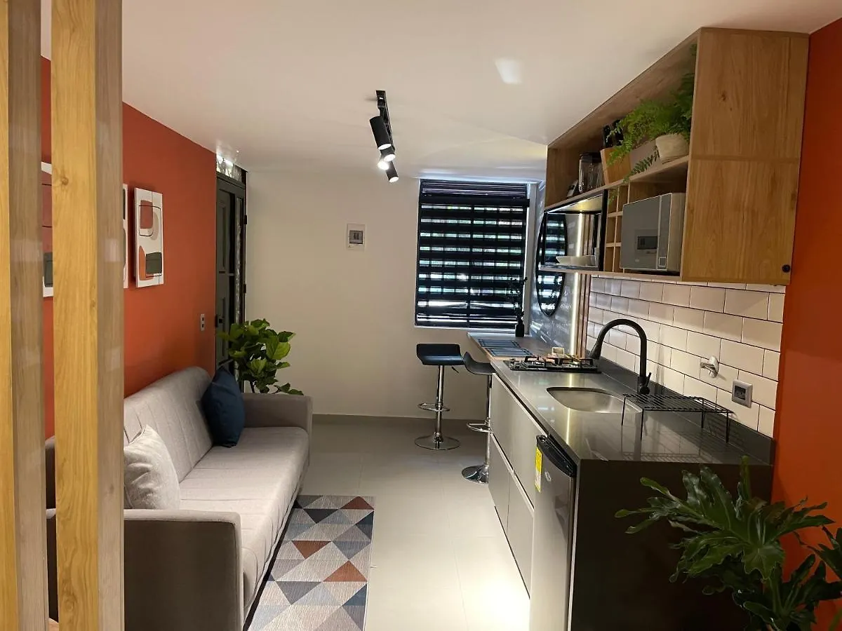 Agradable Y Moderno Aparta Estudio Con Aire Acondicionado Apartment Medellin Colombia